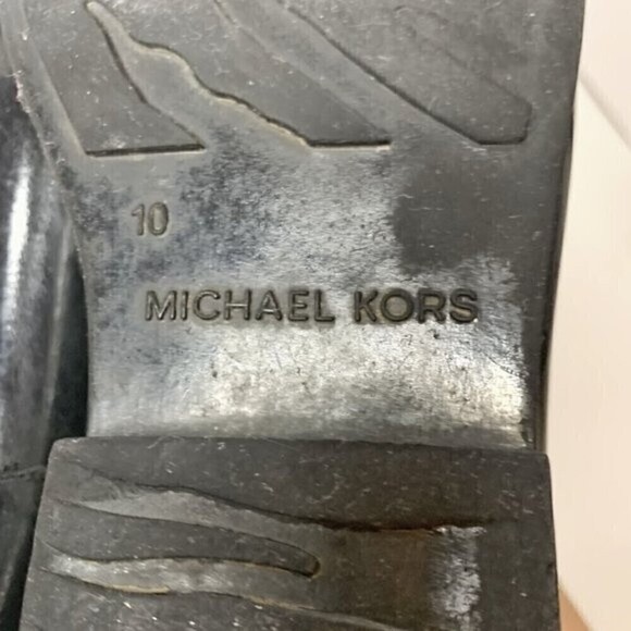 Michael Kors Glossy Shiny Rubber Rain Goulash Pull On Waterproof Short Boots - Picture 8 of 13